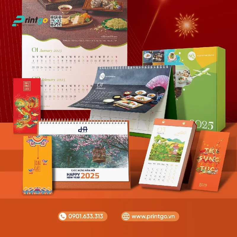 Ứng dụng bộ số lịch 2026 vector trong thiết kế lịch treo tường