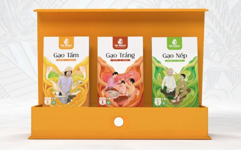 Mẫu hộp đựng gạo thiết kế sang trọng - cao cấp Mẫu hộp đựng gạo thiết kế sang trọng - cao cấp