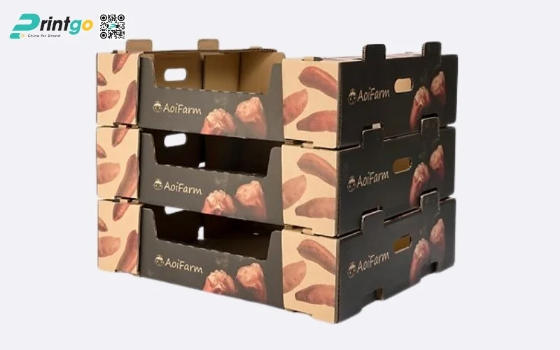 Mẫu thùng carton đóng hàng xuất khẩu rau củ Mẫu thùng carton đóng hàng xuất khẩu rau củ