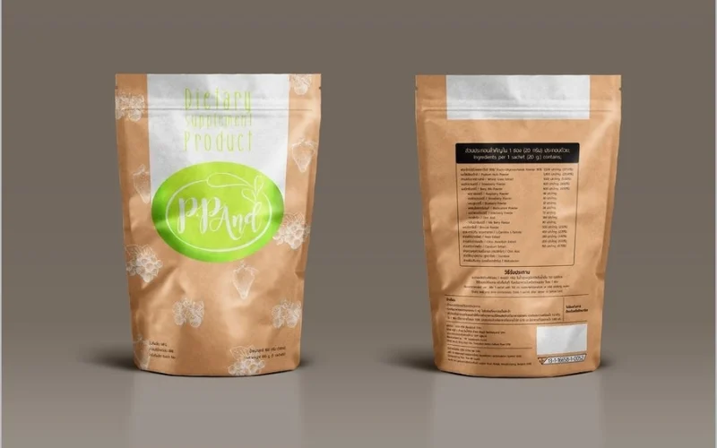 Bao bì đựng nông sản dạng giấy Kraft ghép nhựa PP (Bao bì KP)