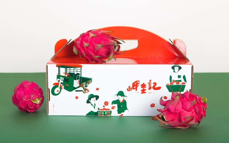 Bao bì đựng nông sản dạng hộp giấy carton sóng