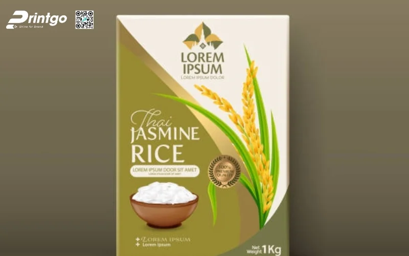 Bao bì gạo xuất khẩu dạng hộp carton mềm