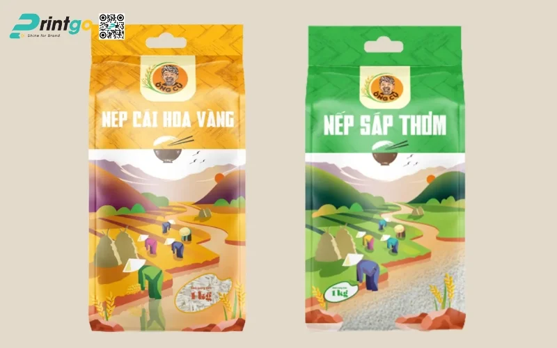Bao bì gạo xuất khẩu dạng bao PA/PE