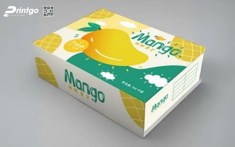 Mẫu thùng carton đựng trái cây xuất khẩu xoài Mẫu thùng carton đựng trái cây xuất khẩu xoài
