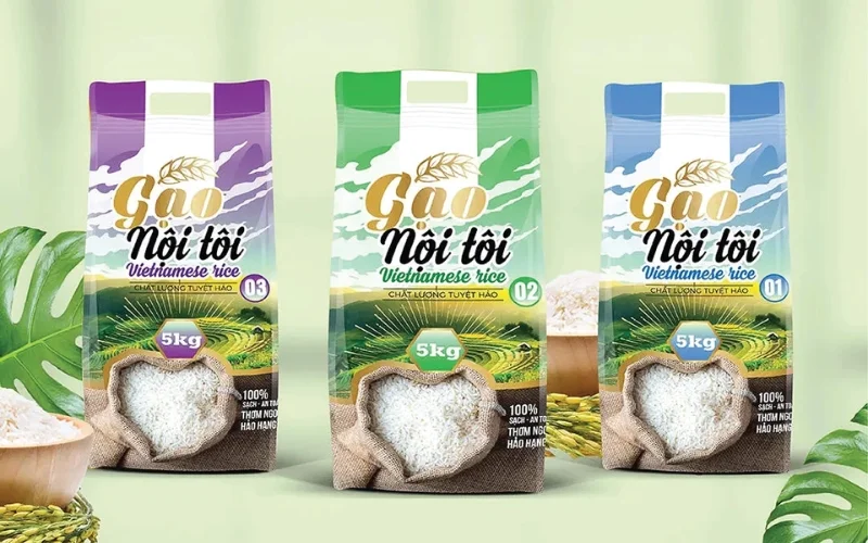 Mẫu in bao bì gạo 5kg - 10kg phổ biến cho hộ kinh doanh nhỏ Mẫu in bao bì gạo 5kg - 10kg phổ biến cho hộ kinh doanh nhỏ