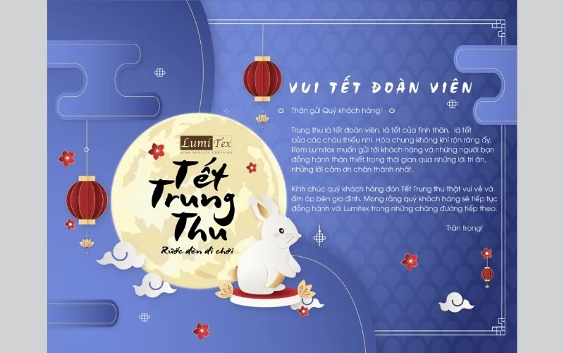 Mẫu thiệp trung thu đẹp gửi tặng nhân viên