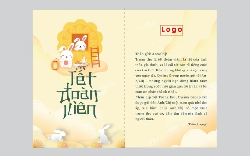 Mẫu thiệp trung thu đẹp gửi tặng nhân viên