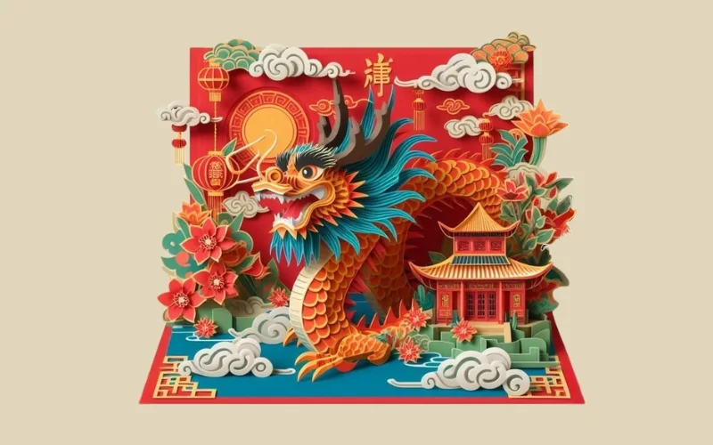 Mẫu thiệp trung thu đẹp 3D độc đáo