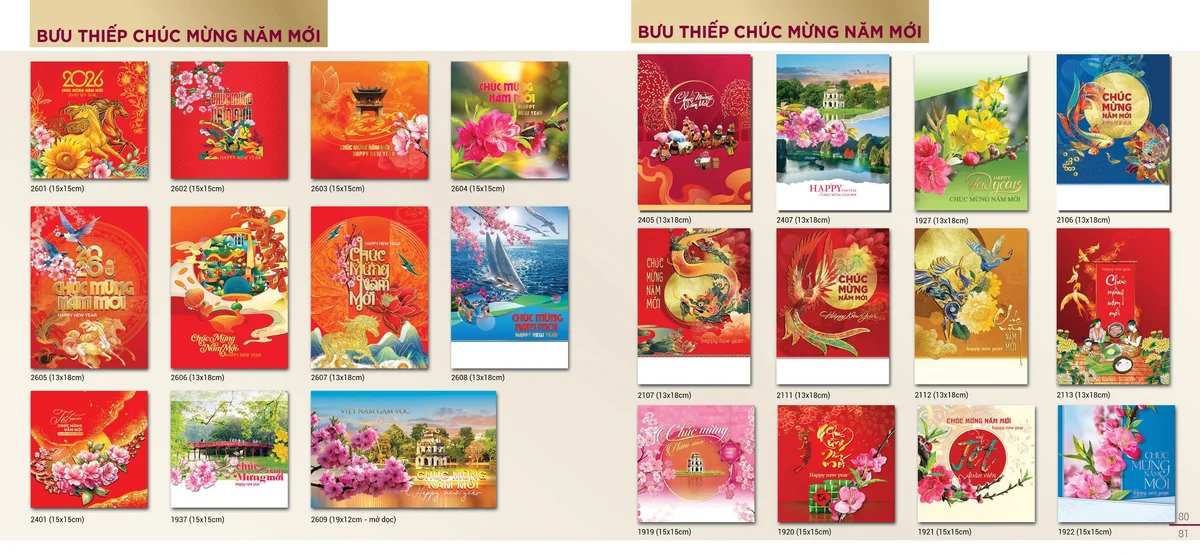 Thiệp chúc mừng năm mới 2026 của Bông Sen 