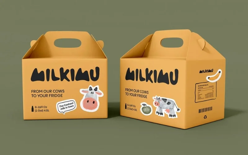 Bao bì đựng nông sản dạng hộp giấy carton sóng