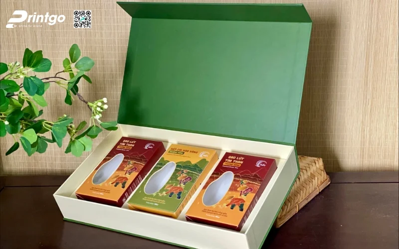 Bao bì gạo xuất khẩu dạng hộp carton cứng cao cấp