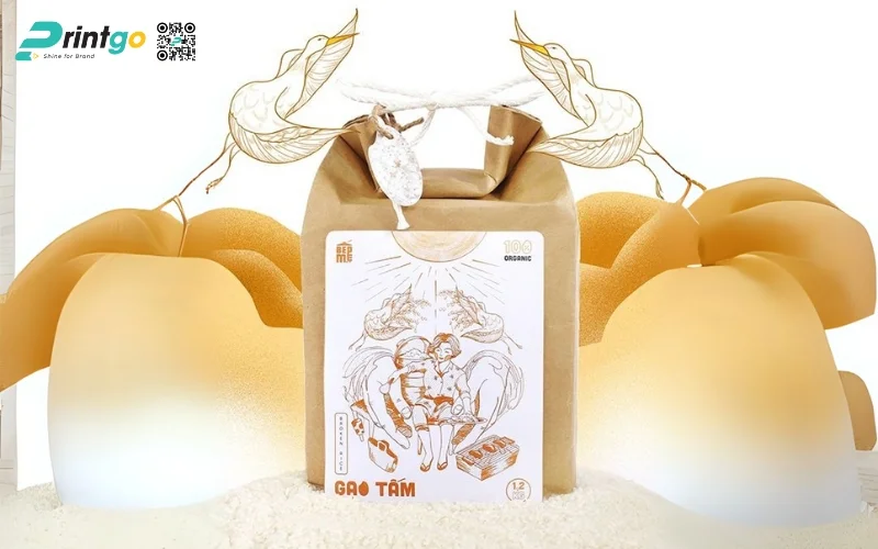Bao bì gạo xuất khẩu dạng túi giấy Kraft