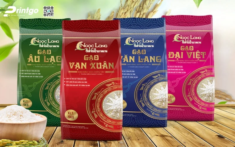 Bao bì gạo xuất khẩu dạng bao PA/PE
