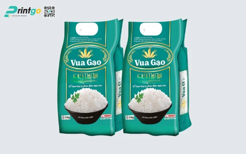 Bao bì gạo xuất khẩu dạng bao OPP ghép màng