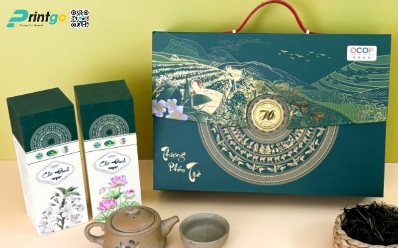 Mẫu bao bì trà xanh xuất khẩu dạng hộp cứng cao cấp Mẫu bao bì trà xanh xuất khẩu dạng hộp cứng cao cấp