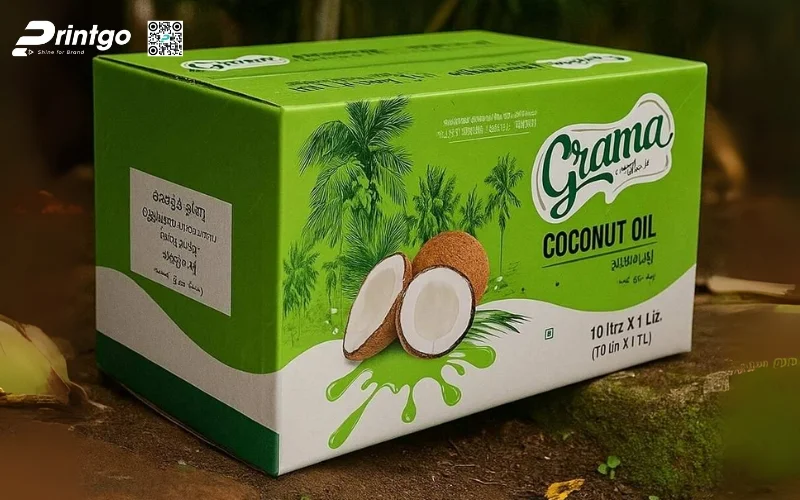 Mẫu thùng giấy đựng trái cây xuất khẩu dừa Mẫu thùng giấy đựng trái cây xuất khẩu dừa
