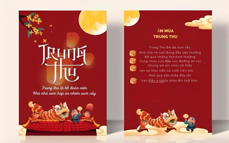 Mẫu thiệp trung thu đẹp gửi tặng nhân viên