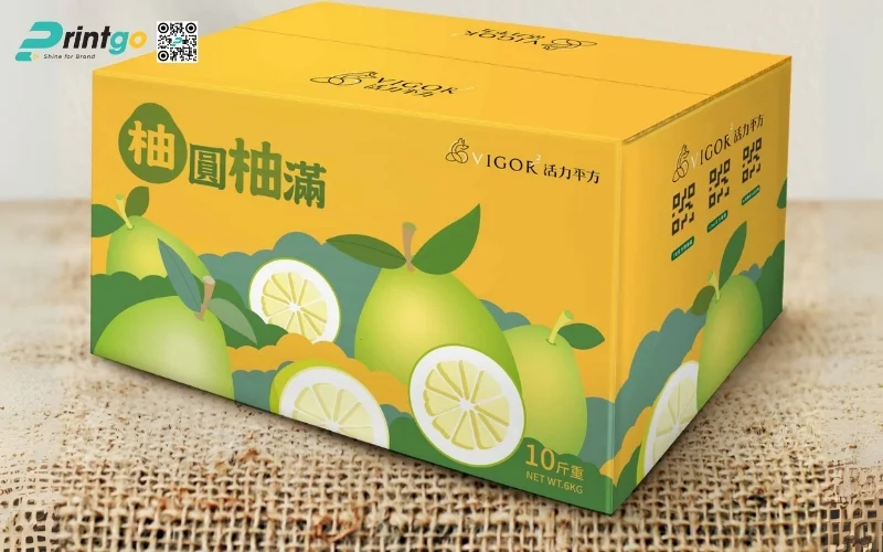 Mẫu thùng carton đóng hàng xuất khẩu hoa quả Mẫu thùng carton đóng hàng xuất khẩu hoa quả