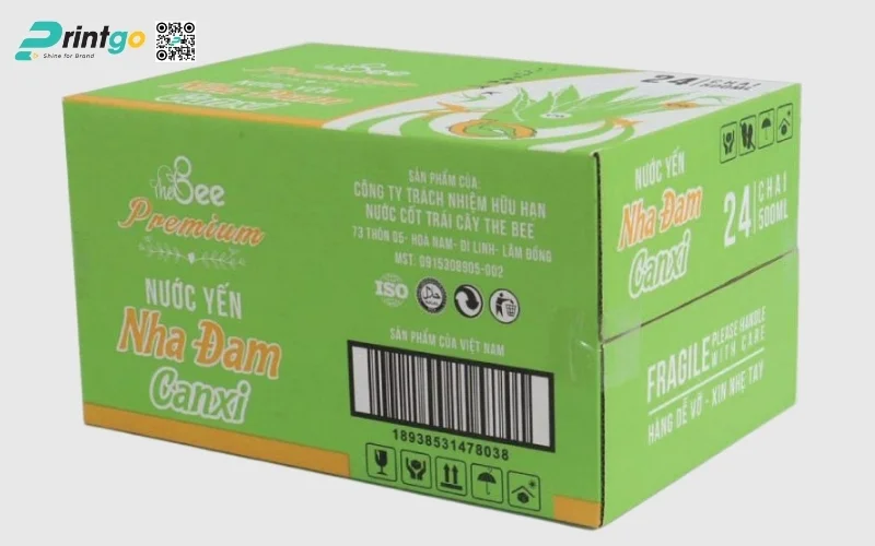 Mẫu thùng carton đóng hàng xuất khẩu nông sản chế biến Mẫu thùng carton đóng hàng xuất khẩu nông sản chế biến