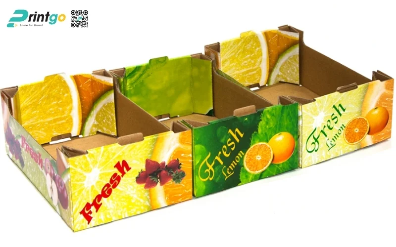 Mẫu thùng carton đóng hàng xuất khẩu hoa quả Mẫu thùng carton đóng hàng xuất khẩu hoa quả