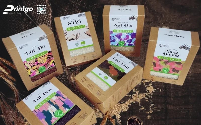 Bao bì gạo xuất khẩu dạng túi giấy Kraft