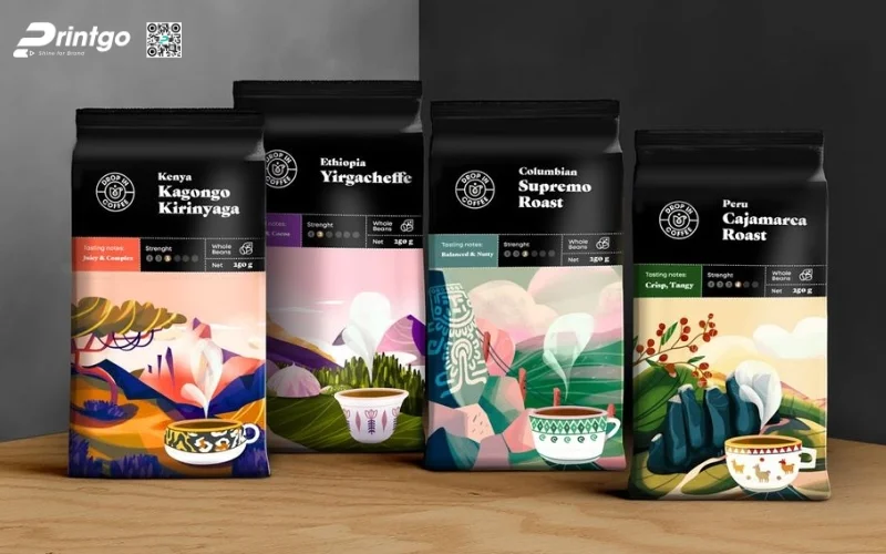 Mẫu bao bì trà xanh xuất khẩu dạng túi hàn biên Mẫu bao bì trà xanh xuất khẩu dạng túi hàn biên