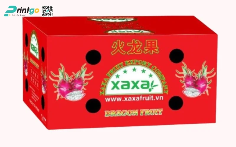Mẫu bao bì xuất khẩu trái cây thanh long Mẫu bao bì xuất khẩu trái cây thanh long