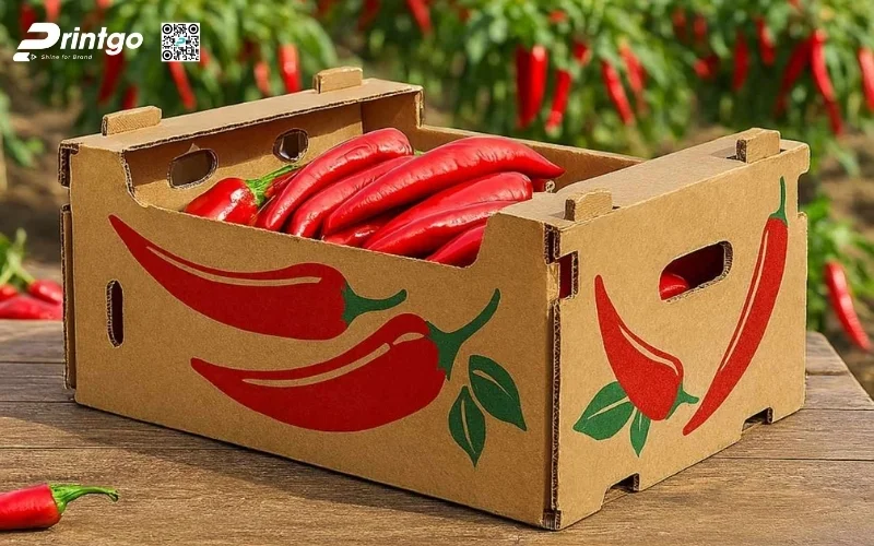 Mẫu thùng carton đóng hàng xuất khẩu rau củ Mẫu thùng carton đóng hàng xuất khẩu rau củ