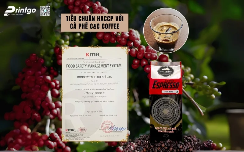 Các chứng chỉ in trên bao bì xuất khẩu cà phê