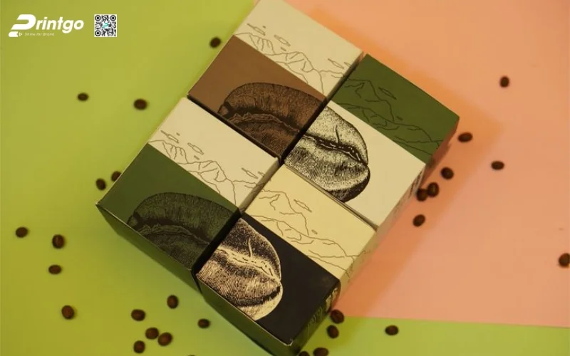 Mẫu bao bì cà phê xuất khẩu dạng hộp mềm