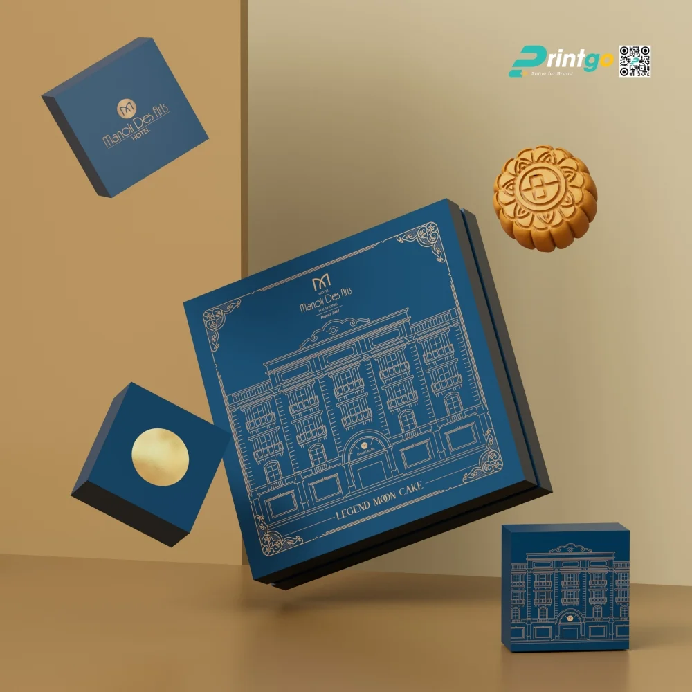 BST hộp bánh trung thu Manoir Des Arts Holtel 2025: Mẫu hộp cứng âm dương