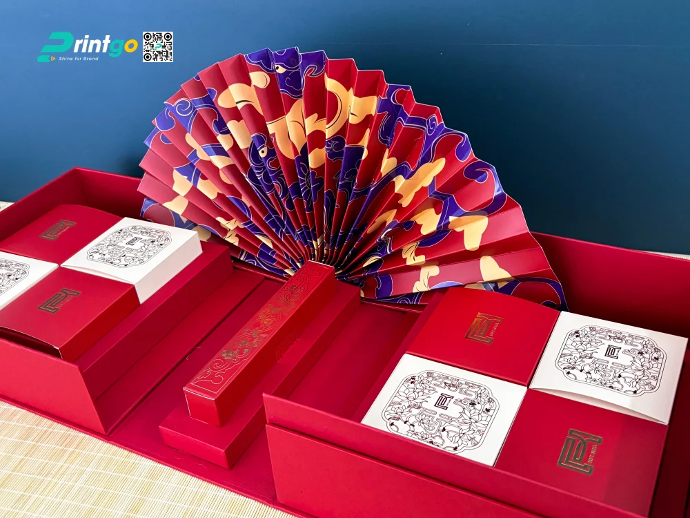 Hộp bánh trung thu Tiến Lợi sử dụng giấy mỹ thuật cao cấp