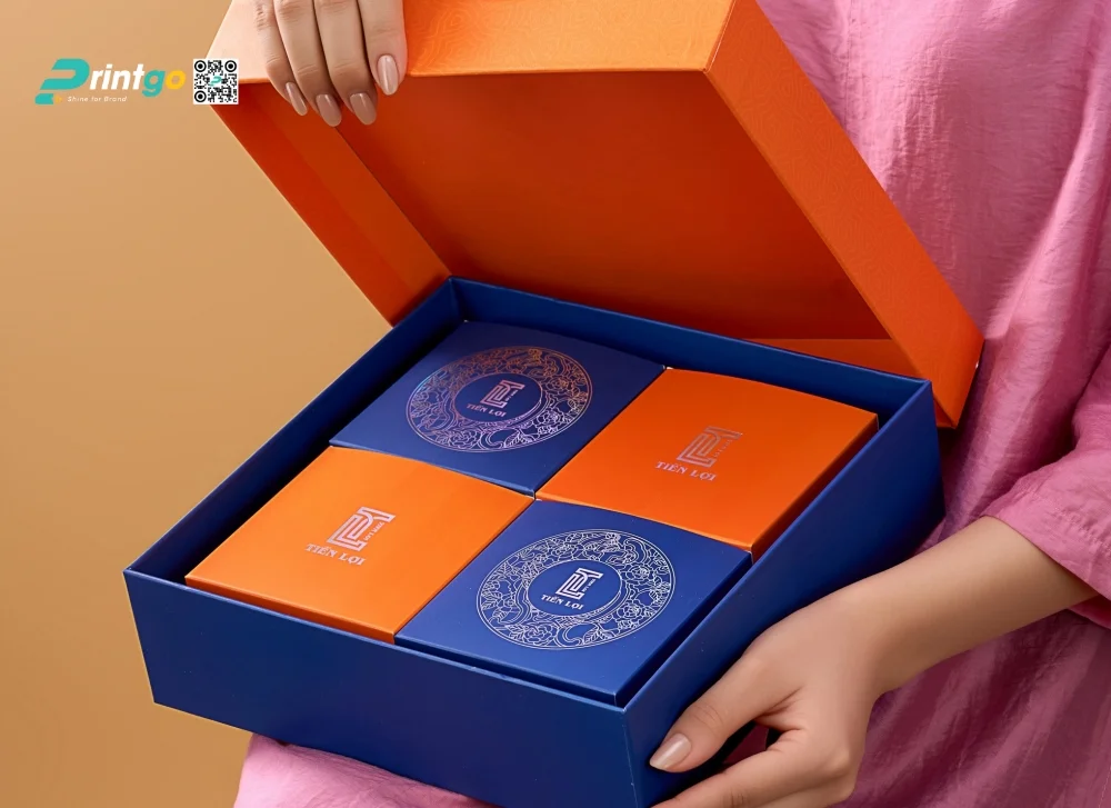 Một số hình ảnh bộ sưu tập hộp bánh trung thu Tiến Lợi: Kim Vân Cổ Sắc
