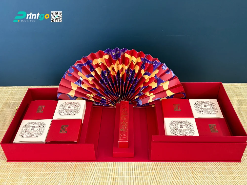 Dự án thiết kế và in hộp bánh trung thu Tiến Lợi 2025 - hộp 8 bánh 3D