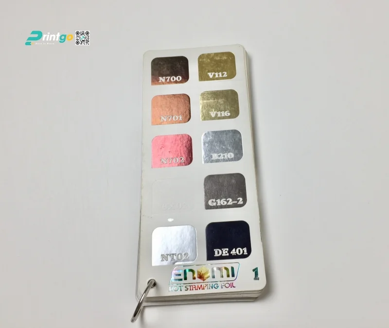 Các loại nhũ (foil) phổ biến trong in ấn hiện nay: mã 1