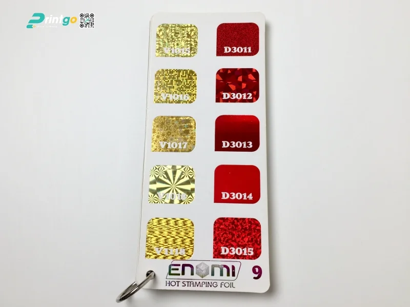 Các loại nhũ (foil) phổ biến trong in ấn hiện nay: mã 9