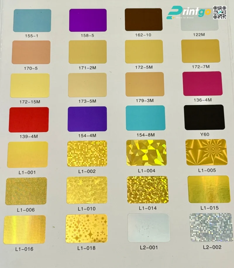 Các loại nhũ (foil) phổ biến trong in ấn hiện nay 