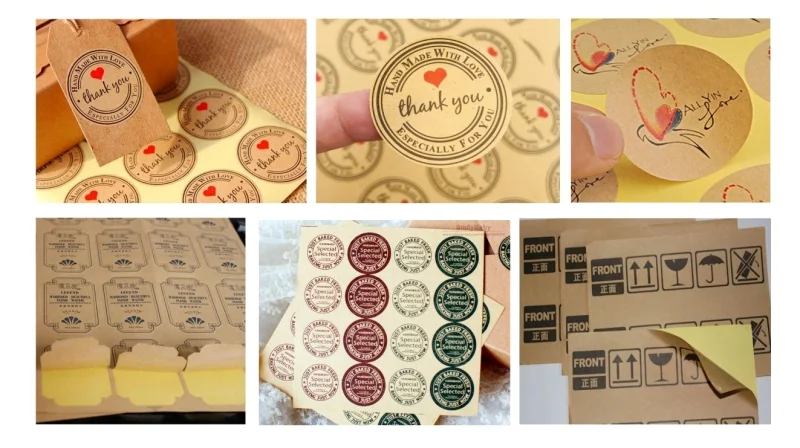 Giấy decal A4 da bò (Kraft)