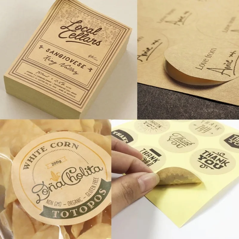 Giấy decal da bò (giấy Kraft) mang nét mộc mạc với bề mặt nhám tự nhiên