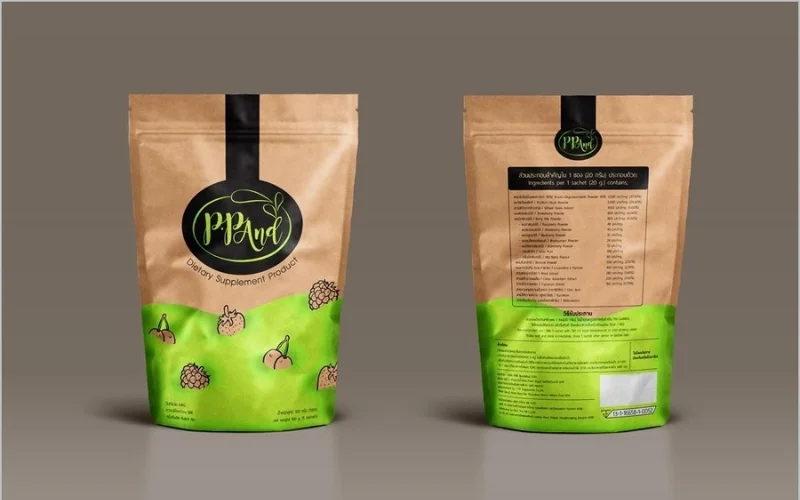 Bao bì đựng nông sản dạng giấy Kraft ghép nhựa PP (Bao bì KP)