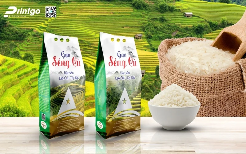 Bao bì gạo xuất khẩu dạng bao OPP ghép màng