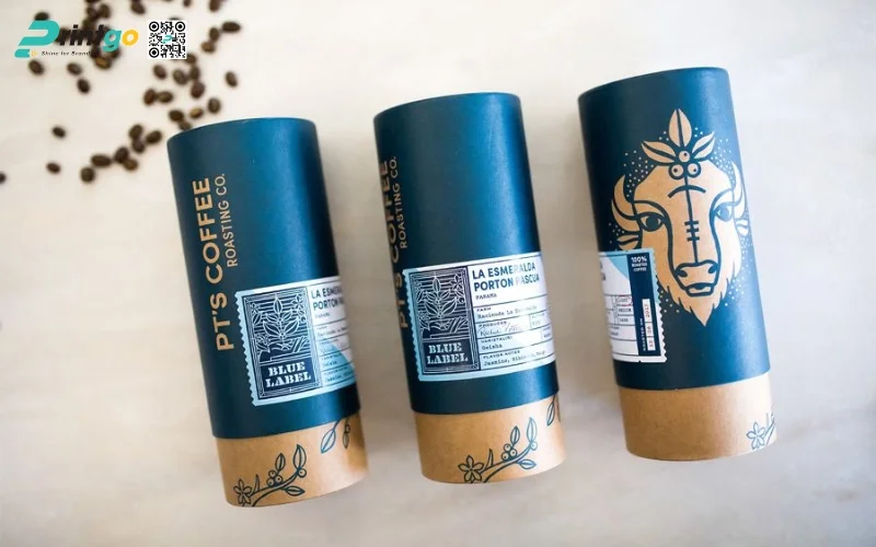 Mẫu bao bì cà phê xuất khẩu dạng hộp cao cấp