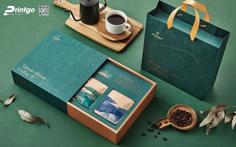 Mẫu bao bì cà phê xuất khẩu dạng hộp cao cấp