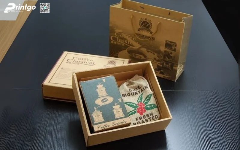 Mẫu bao bì xuất khẩu cà phê dạng hộp carton sóng