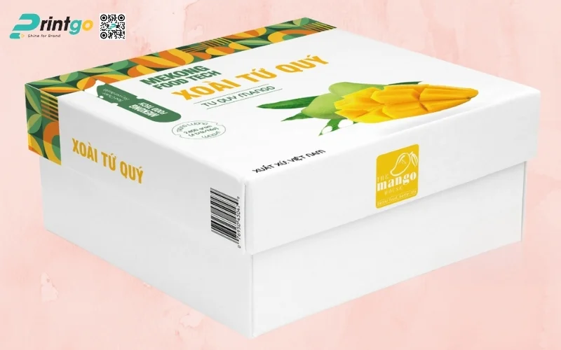 Mẫu thùng carton đựng trái cây xuất khẩu xoài Mẫu thùng carton đựng trái cây xuất khẩu xoài