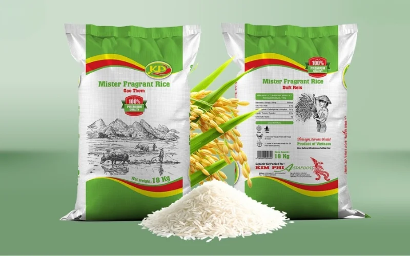 Mẫu in bao bì đựng gạo cao cấp 10kg - 25kg dành cho doanh nghiệp Mẫu in bao bì đựng gạo cao cấp 10kg - 25kg dành cho doanh nghiệp