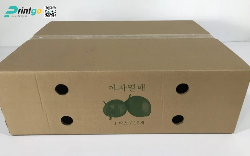 Mẫu thùng carton đựng dừa xiêm xuất khẩu