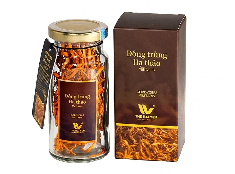 Mẫu hộp đông trùng hạ thảo bắt mắt