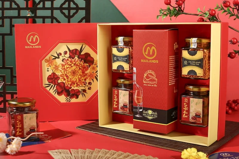 Mẫu hộp đông trùng hạ thảo hiện đại 