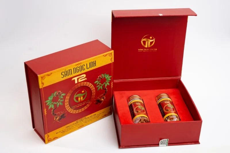 Mâu hộp đựng sâm hũ truyền thống Mâu hộp đựng sâm hũ truyền thống